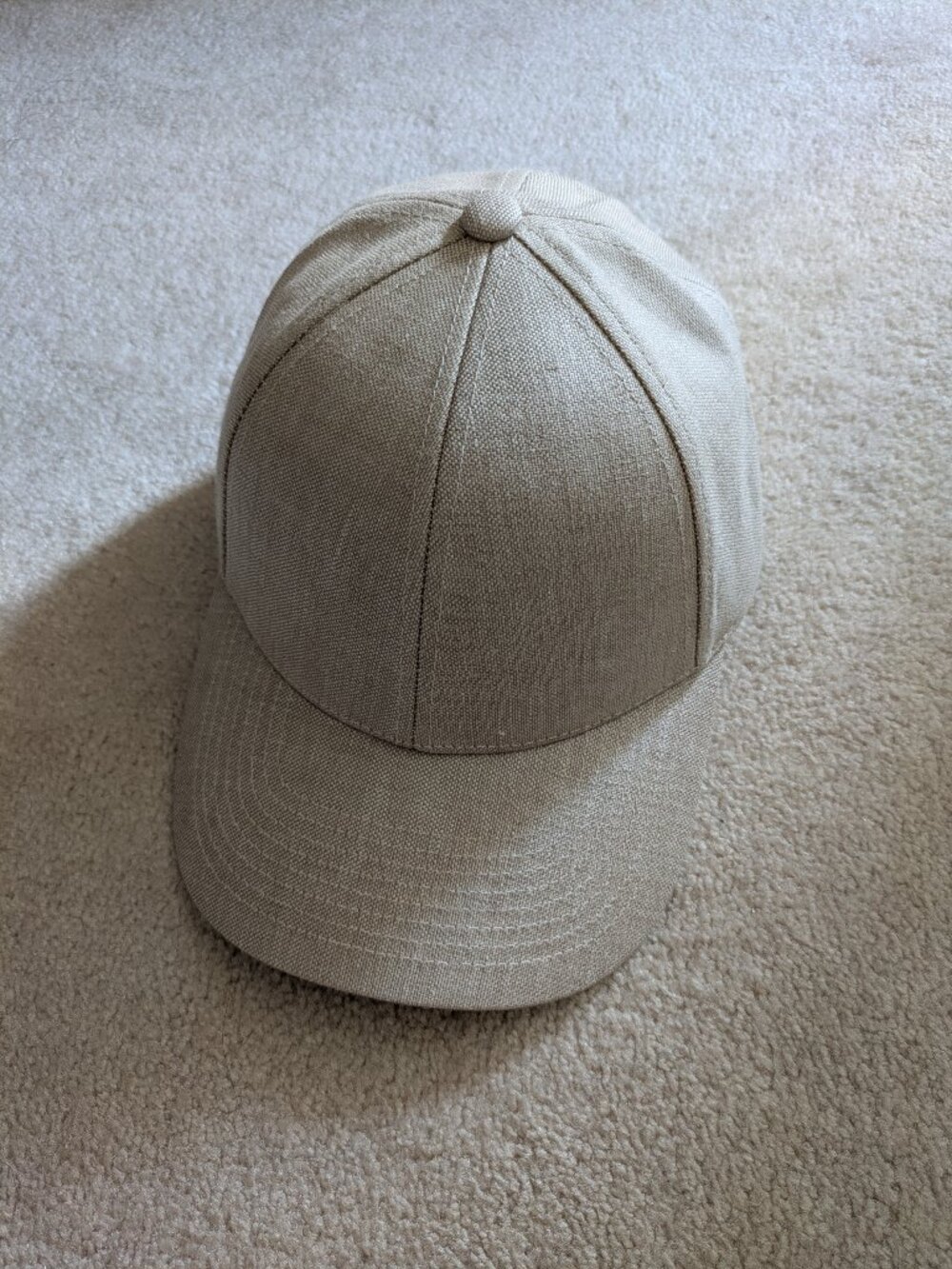 Varsity Headwear Legacy Structured Linen 6-Panel Baseball Cap, M